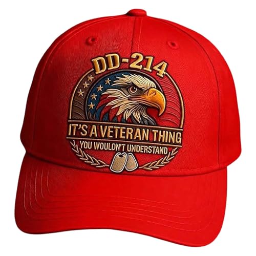 Sombrero de águila veterana, suministros de ropa unisex bordados, gorra de veterano de EE. UU., para cumpleaños, pesca, verano, camping, jardín, patio, senderismo, trabajo, viajes, deportes, golf