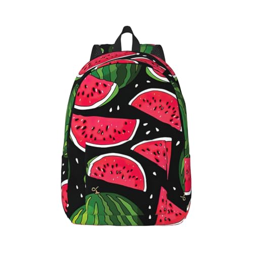 Sac à dos voyage décontracté femme imprimé pastèque pour PC