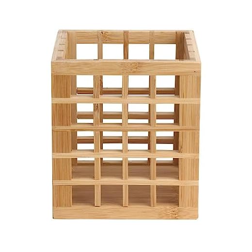 Porta Talheres Bambu Quadrado - A sa