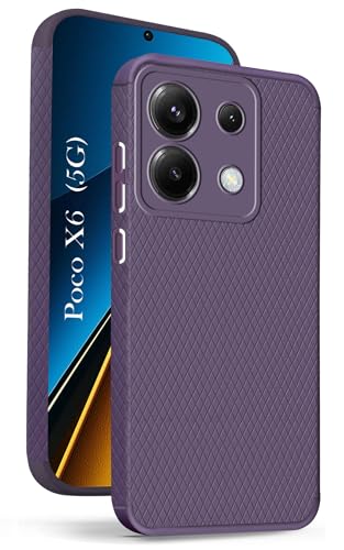 Image of Jkobi Back Cover Case for Poco X6 5G (Liquid Silicone | Side Grip | Camera Protection)