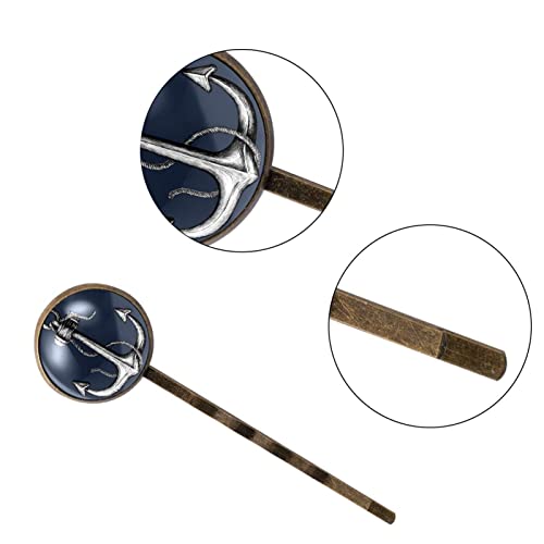 Épingles à cheveux ancre bleu marine de haute qualité pour chignon chic