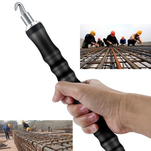 Miniatura 7 de Gancho Retráctil Semi Rebar Wire Twister Rebar Hook Tie Wire Twister Tornado De Alambre De Refuerzo Herramienta Para Atar Refuerzos Gancho Para Atar Barras De Refuerzo Mango De Goma Ergonómico