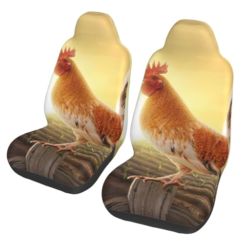 Fundas de asiento de coche para evitar manchas con protector antideslizante de gallo