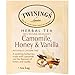 Twinings Camomile, Honey & Vanilla Herbal Tea - Naturally Caffeine-Free Camomile Tea Bags Individually Wrapped, 20 Count Ea (Pack of 2)  