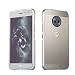 Produktbild Honghushop Gebürstet Handyhülle Schutzhülle für Motorola Moto G6 Silber Etui Metall Rahmen Kunststoff Zurück Slim Case Starr Stark Eckschutz Anti-Fingerabdruck Schutzhülle Hülle Hardcase