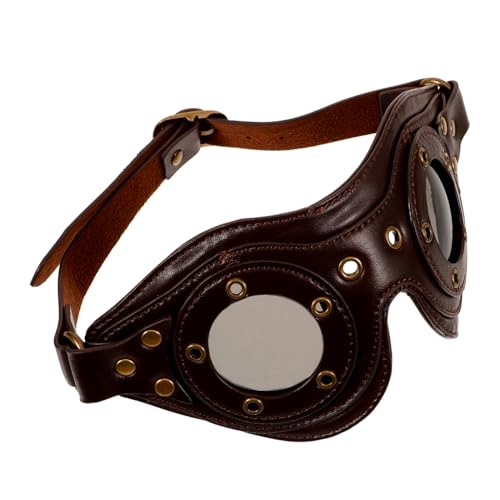 FOMIYES Steampunk Goggles Vintage Punk Style Glasses for Men Women Unique Outdoor Accessory for Halloween Parties Cosplay Events and Stage Performances