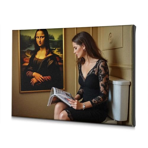 Toile anti-humidité A Woman in a Black Dress pour décorer vos murs d'eau