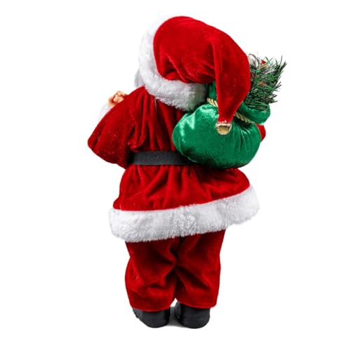 Magizi by Tuut, Decoração de Natal, Papai Noel Tradicional, 35cm, Vinho
