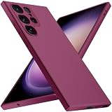 X-level Cover per Samsung Galaxy S23 Ultra, Morbida,Antiscivolo, Vino Rosso