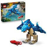 LEGO Jurassic World Bébé Dinosaure : Le Ptéranodon - Jouet Interactif Dino - Figurine Articulée & Pieuvre - Décoration pour Chambre d'enfant - Cadeau d'anniversaire pour Garçon ou Fille 7 Ans 77977