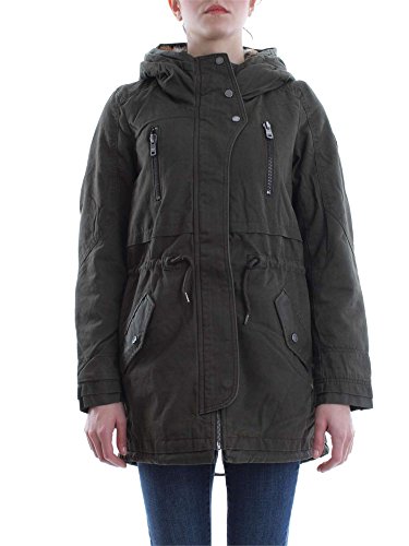 ONLY onlBARBARA PARKA JACKET OTW, Chaqueta Mujer, Gris (Peat), 34 (Talla del fabricante: X-Small)