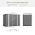 Devoko 8 x 6 FT Storage Sheds with Floor Frame, Waterproof Garden Tool Shed with Lockable Door, Outdoor Metal Utility Shed for Backyard Patio Lawn, Gray