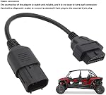 Adaptateur diagnostique OBD2 à 8 Pin pour Polaris RZR, Diagnostic OBD II Connecteur de câble Scanner pour adaptateur GM pour Polaris Sportsman, Connecteur diagnostique OBD2 à 8 Stable à épingle