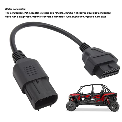 Diagnostic Adapter OBD2 to 8 Pin for Polaris RZR, Diagnosis OBD II Adapter Scanner Cable Connector for GM for Polaris Sportsman, Diagnostic Connector OBD2 to 8 Pin Stable by Dpofirs - Image 3