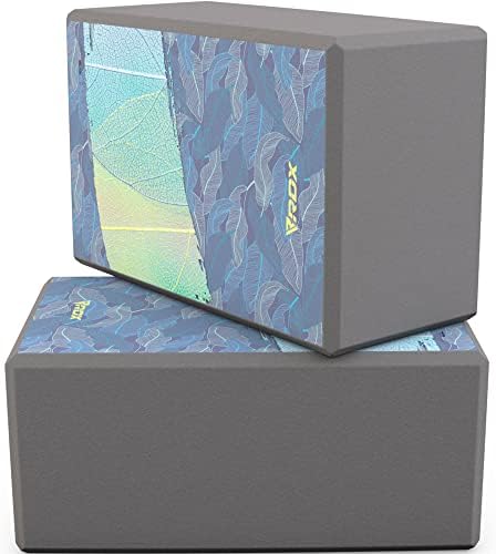 RDX Yoga Block Non-Slip High-Density Eva Foam Brick for Pilates Flexibility Body Balance, Easy Grip Surface for Stability Strength Training Deepen Poses Exercise Office Home Gym, 23x15x9.8CM