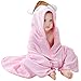 MICHLEY Unisex Baby Animal Hooded Bath Towel Soft Cotton Beach Swimming Bathrobe for 0-6T, Pink Fox