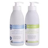 MooGoo Natural Milk Shampoo & Cream Conditioner Pack - For Itchy, Dry, Eczema, Psoriasis & Dandruff Prone Scalps – SLS, Silicone, Sulfate & Paraben Free - Natural & Gentle Formula – 2x 16.9 fl. oz.
