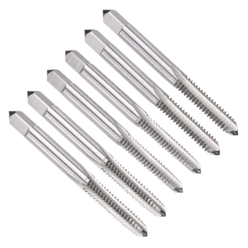 Image of sourcing map 2 Set Hand Tap Set, 1/4-20 UNC 2B Thread Taper + Plug + Bottom Taps, High Speed Steel (HSS) Screw Threading Tapping Tool Kit