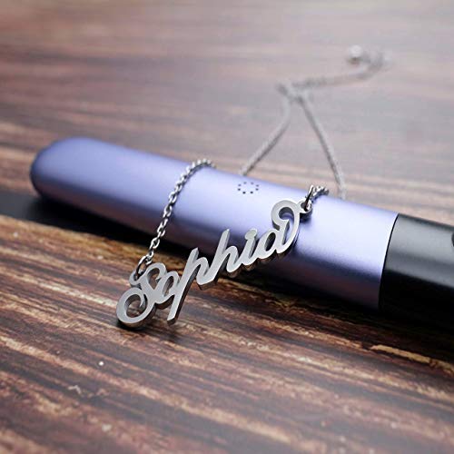 Carrie Style Name Necklace Personalized Customized Initial Pendant Choker Jewelry for Women Girls2