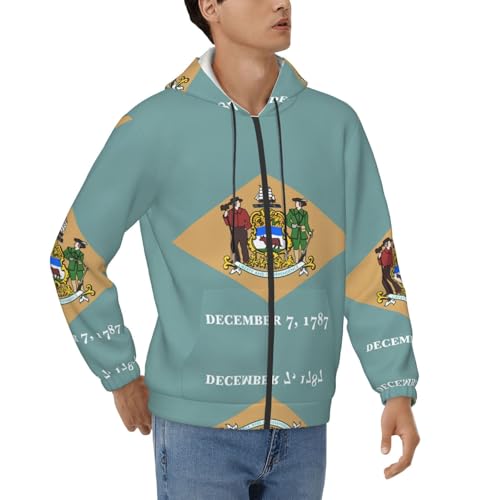 Sweat à capuche Delaware EdWal zippé avec poches pour homme