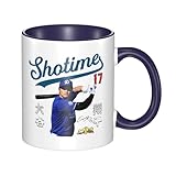 野球 大谷翔平 マグカップ コーヒーカップ おしゃれ スポーツ コーヒー カップ ミルクコップ 耐熱 軽量 マグ 大容量navy Blue