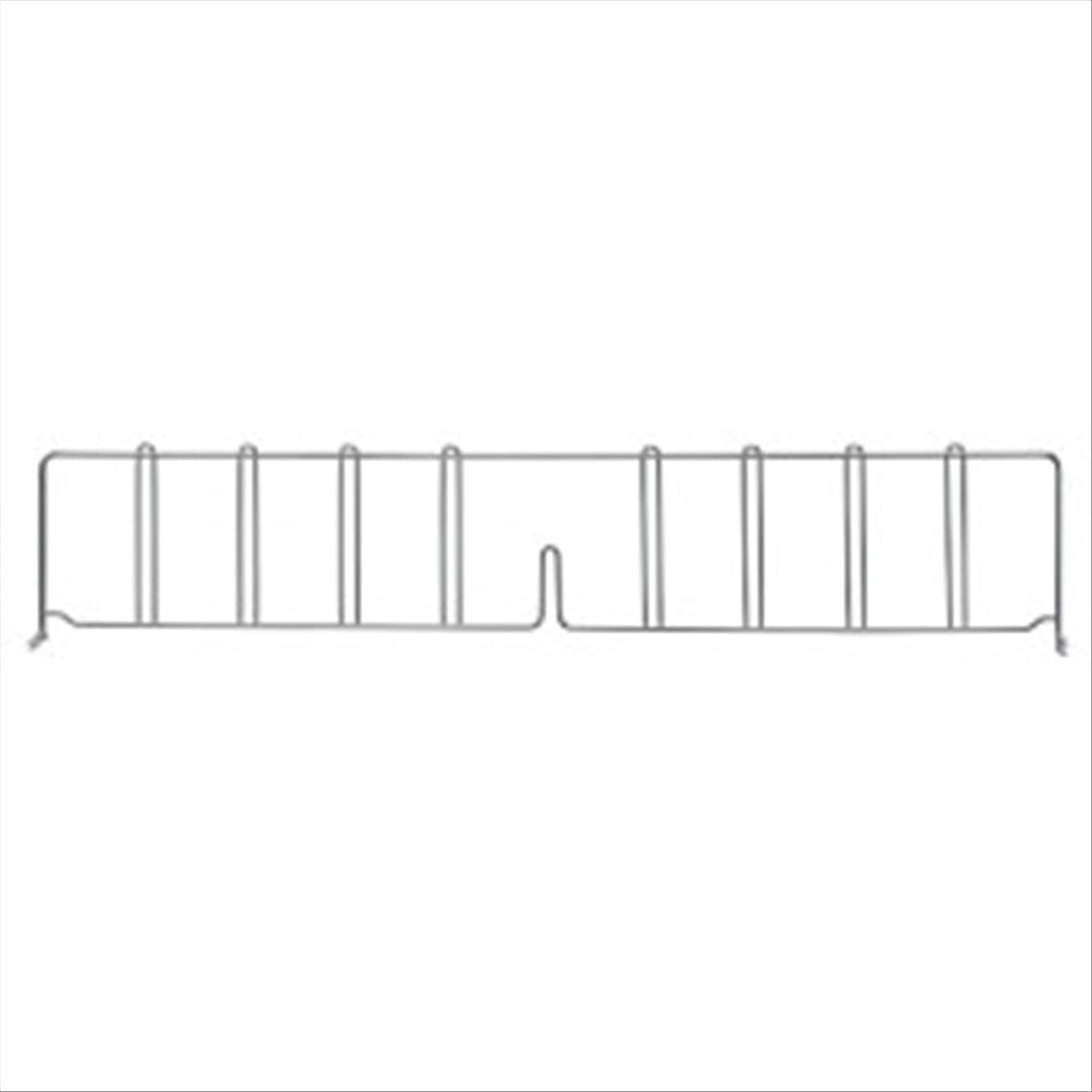 Quantum 1 Count Stainless Steel Wire Mesh Shelf Divider, 36in, Modern Style, 1 Shelf, 8in H x 8in W x 1.5in D