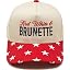 Red White & Brunette - Star Print - Red/Beige