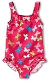 Sanetta Mädchen Badeanzug, All Over Druck 430142, Gr. 104, Pink (3807)