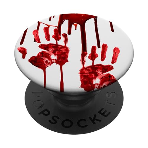 Cute Bloody Hand Halloween Blood Dripping Horror PopSockets Adhesive PopGrip