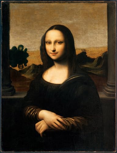 Tableau Joconde d'Isleworth Léonard de Vinci, habillage grand mur vide avec toile art 60x90