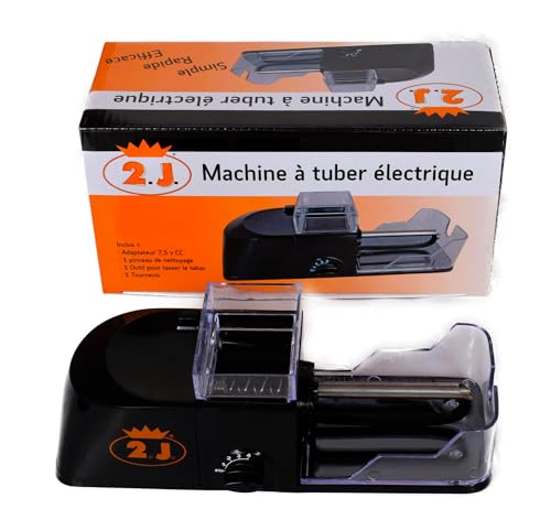 2.J. Electronic Electric Cigarette Rolling Machine, Cigarette Rolling Machine with Filter, Tobacco Rolling Machine, Tobacco Roller, Tube Filler, Smoker\'s Tube, Gift Man Woman