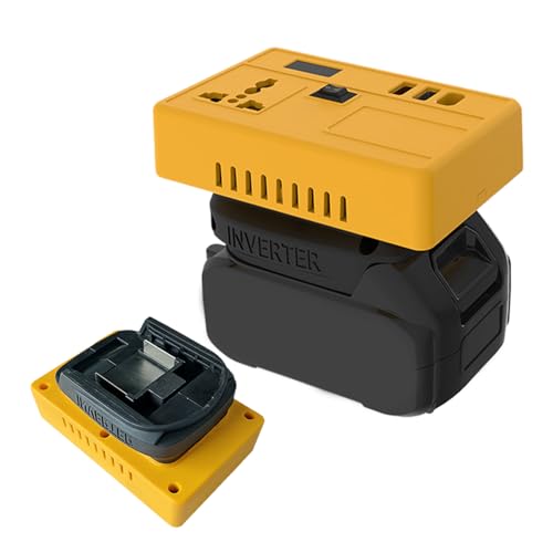 Stromwandler – 21 V auf 220 V Batterieladeadapter, hocheffizienter Wechselrichter | Mobile Energieversorgung für den Notfall-Reise- ,