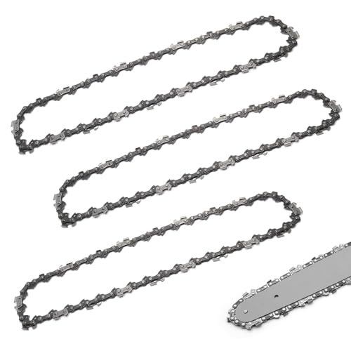 KtbeYTi 3 Piece Mini Chainsaw 10 Inch 40TG Chain Replacement Saw Chain Small Chain Saw Chain for Cutters of Branches in The Garden