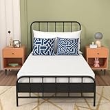 Twin Mattress 5 inch Memory Foam Mattress with CertiPUR-US Certified for Cool Sleep & Pressure Relief, Medium Firm Bed Mattress with Washable Cover, White, Twin Size,Twin Mattress for Bunk Bed