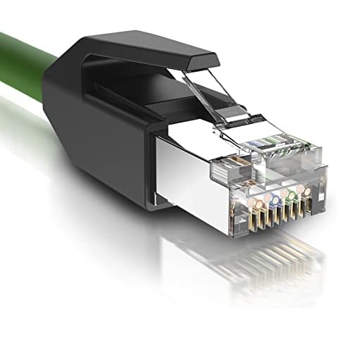 Ercielook CAT6A Profinet Double Shielded Industrial LAN Cable, 5 m Highly Flexible and Highly Elastic Tow Chain Network Cable, up to 40 Gbit/s/2000 MHz Cover