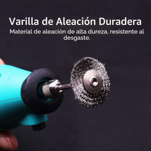 Miniatura 5 de Atoplee 50pcs 1 Pulgada 25 Mm Copa De La Rueda De Cepillo Mini Cepillo De Alambre Para Die Herramientas Rodillo De Fresado