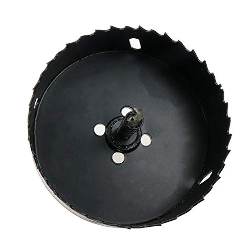 Image of Hole Saw 4-inch Dia Hole Cutting Drill Bit for Drilling Holes in Wood, Plastic, Drywall, Thin Metal