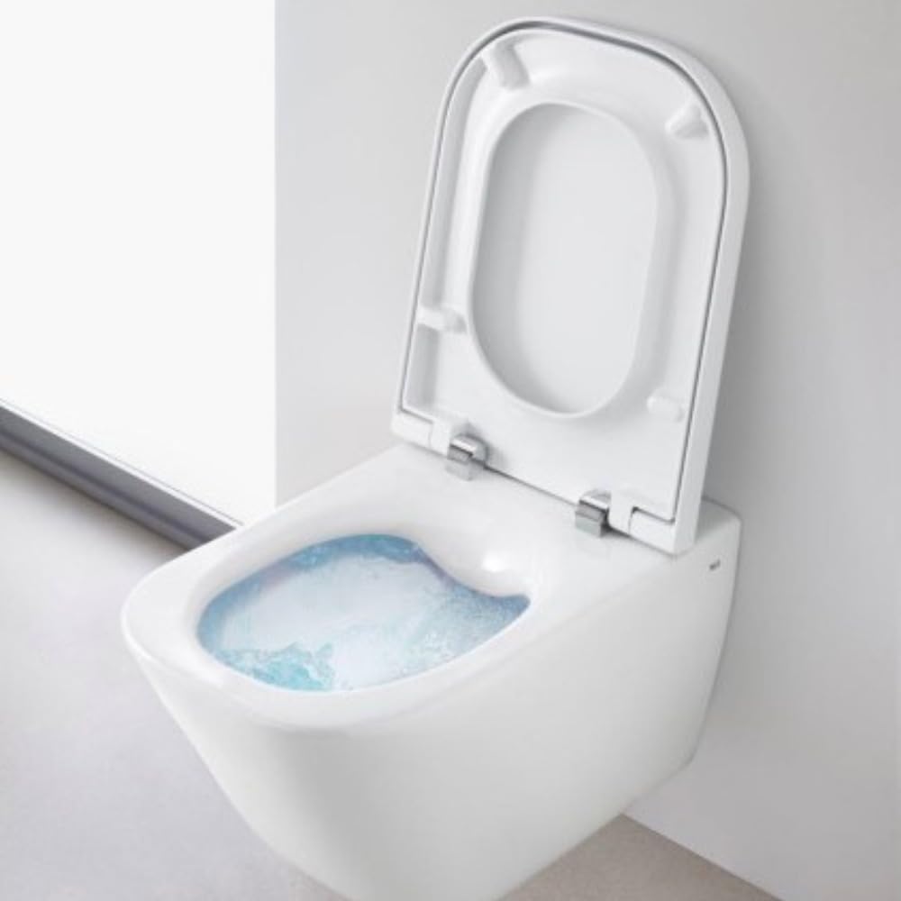 Pack WC Edificio Soporte ECO 2L Swiss Aqua Technologies + WC colgante Roca con tapa SoftClose + placa cromada (ROROGAWR02-FR)