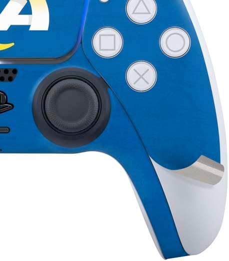 Skinit Decal Gaming Skin Compatible with PS5 Bundle - Officially Licensed NFL Los Angeles Rams Distressed Design