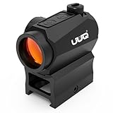 UUQ Prince7 Compact Red Dot Sight, Motion Awake 2 MOA Red Dot,1x20mm 11-Level Brightness Optic, with Absolute Co Witness Riser, IPX7 Waterproof, 1000G Shockproof Rifle Scope,Fits 20mm Rail Mount
