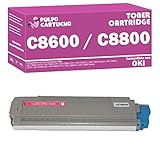 pilote imprimante oki c8600 Cartucho de Toner C8600 / C8800 Magenta de Calidad Premium