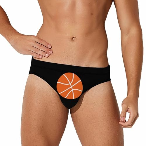 Basketball Novelty Men's Brief Swimwear Pants Swimming Trunks Beach Shorts Underwear