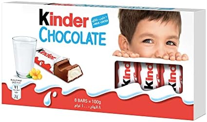 Kinder Chocolate 100G pack of 8