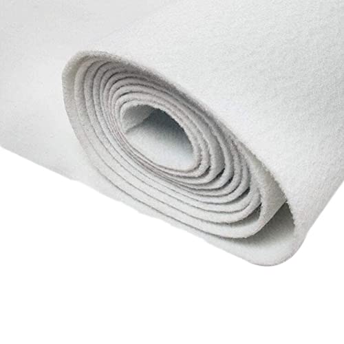 Tapis de couloir blanc 1 x 30 m épaisseur 2 mm antidérapant pour fêtes