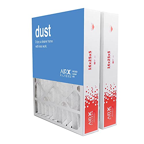 AIRx Filters 16x25x5 Furnace Filter MERV 8 HVAC AC Air Filter Replacement for Lennox X0583 X6670 X6672 Easy Installation Allergen Control Reduces Dust & Pollen 2-Pack
