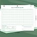LemonSecret 100 Pcs 2026 Daily Attendance Calendar Cards 8.5 x 11 Inch 3 Hole Employee Work Tracker Attendance Calendar Books Employee Daily History Records Green Letter Size
