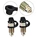GRADENEVE 2pcs Automotive Brake Bleeder Screws with Caps Hollow Drainage for Motorcycle Brake System Compatible with Motorcycles