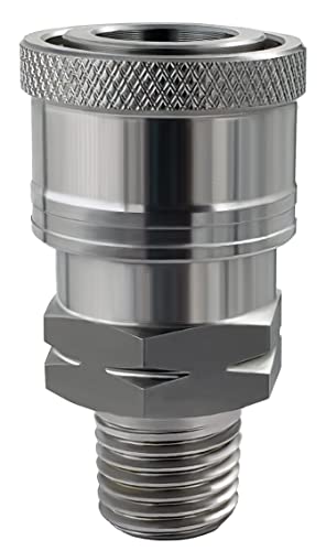 Ultimate Washer Uw11-Pw4712, Female Coupler, Stainless Steel, 2-Pack (1/4") #TOP5