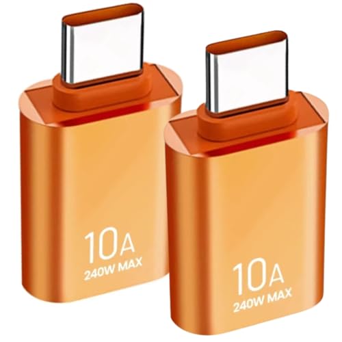 Clem Tech - Lot de 2 Adaptateurs USB - USBC - Convertisseur Type USBA vers Port U SBC - Charge et Transfert de Données Rapide 10A