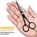 Beauty & Crafts- 5'' German Beard Mustache Scissors - 2 Mustache Comb for Facial Hair with Beautiful Pouch - Beard Trimming Scissors Use for Grooming, Cutting, and Styling of Mustache (Black)